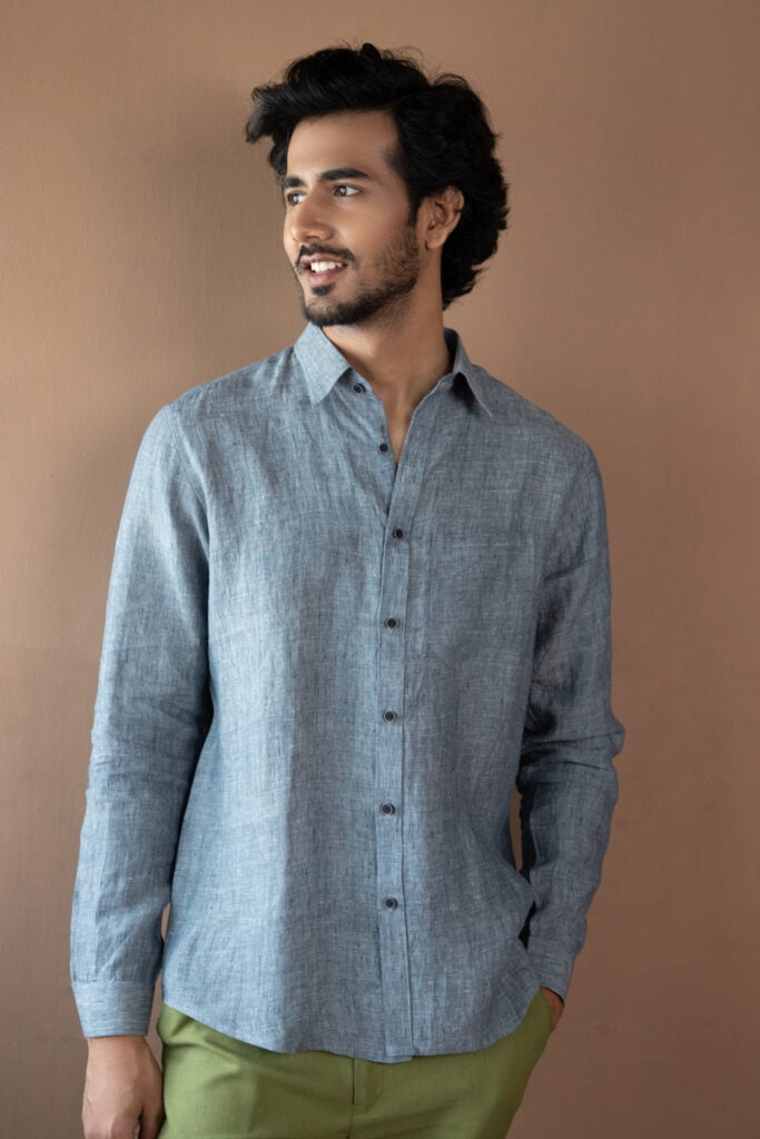 European Linen Shirts in Cinnamon