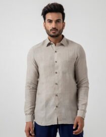 European Linen Shirt In Ash