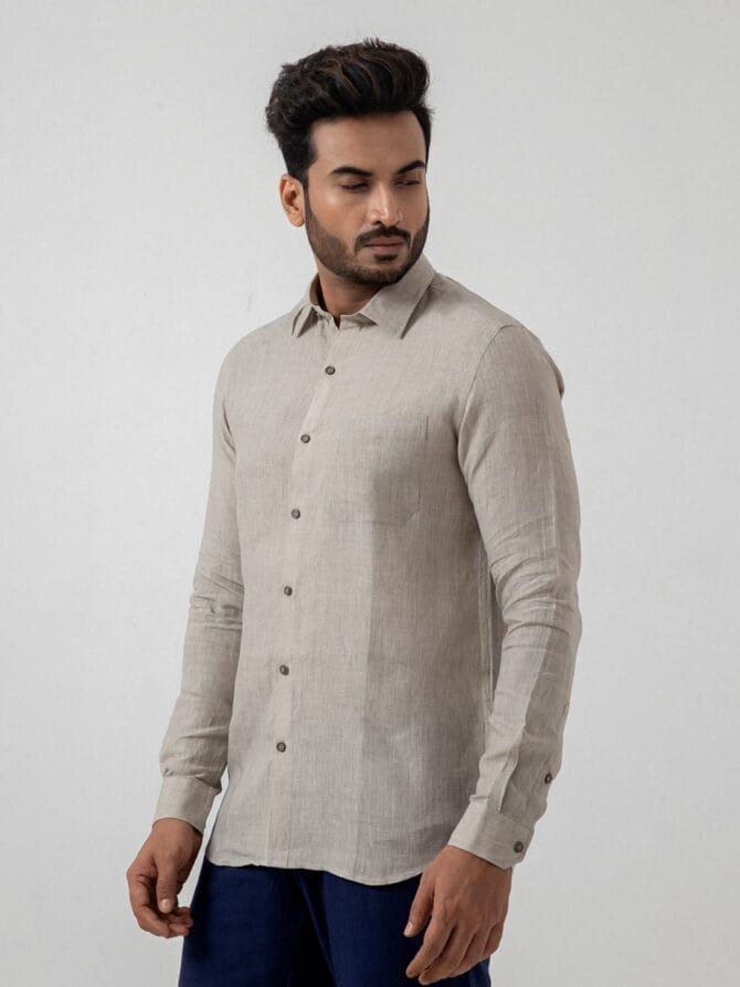 Linen Shirt in Ash - Image 3