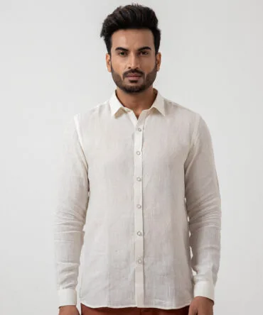 European Linen Stripe Shirt