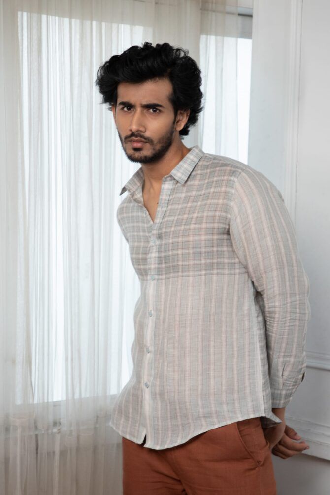 Men European Linen shirt - Image 4