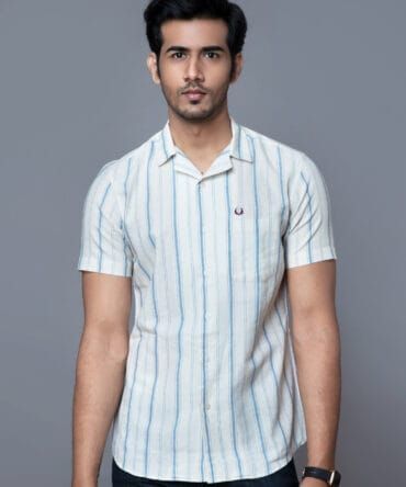 Handloom Cotton Shirt in Cuban