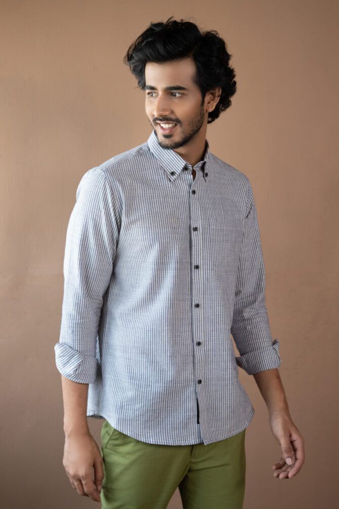 Handloom Khadi Formal shirt - Image 3