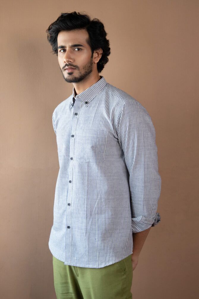 Handloom Khadi Formal shirt - Image 2