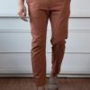 Handloom Khadi Trouser In Cinnamon