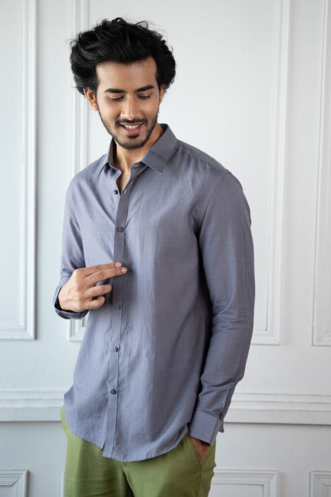 Handloom Silk Shirt - Image 2