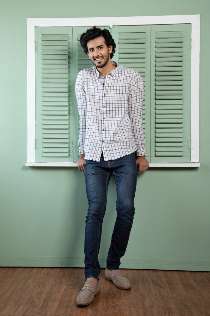 Men Handloom Khadi Casual Shirt - Image 4