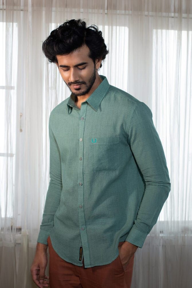 Organic Handloom Cotton Men shirt - Image 3