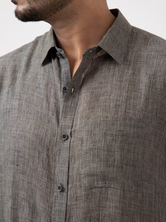 Gingham Check Shirt - Image 4